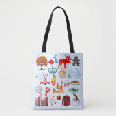 Canada Symbolen Tote Bag (Voorkant)