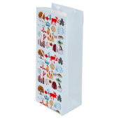 Canada Symbolen Wijn Cadeautas (Voorkant Gekanteld)