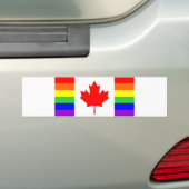 canada : symbool van homoseksuele homoseksuelen bumpersticker (Op auto)