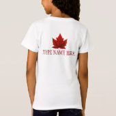 Canada T-Shirt Canada Shirt Souvenir Kind (Achterkant)