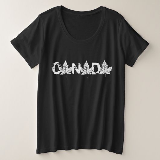 Canada T-shirt Canada Souvenir Shirt Plus Size (Design voorkant)