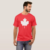 Canada T-Shirt | Canadese vlag Wit esdoornblad (Voorkant volledig)
