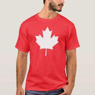 Canada T-Shirt | Canadese vlag Wit esdoornblad