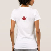 Canada T-Shirt Funny Canada T-shirt voor dames (Achterkant)