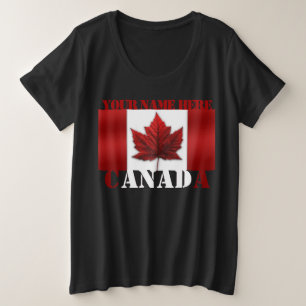 Canada T-shirt Gepersonaliseerd Plus Size Nederlan