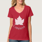 Canada T-Shirt Lady's Canada Day Shirt voor vrouwe (Voorkant)