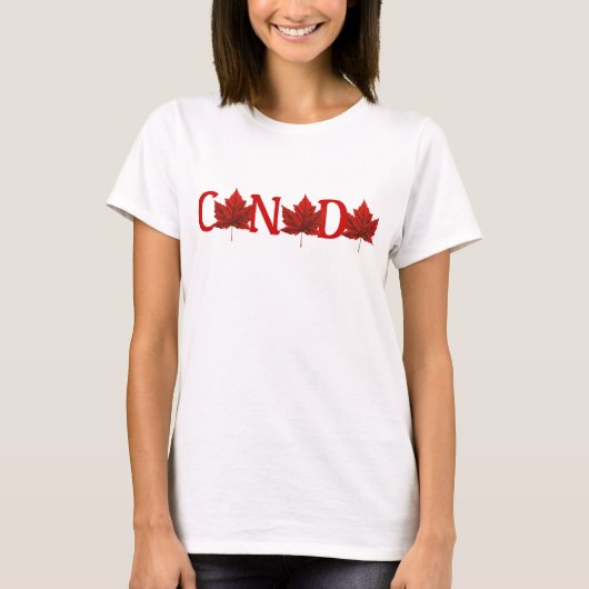 Canada T-Shirt Maple Leaf Souvenir Shirt (Voorkant)