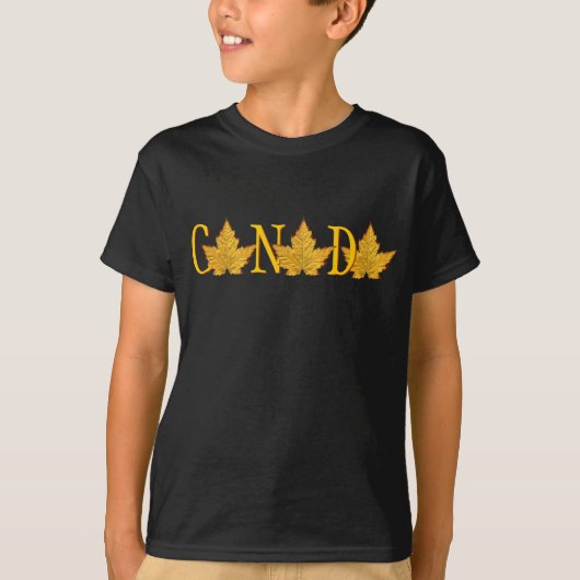 Canada T-shirt Souvenir Varsity Kind Canada Shirt (Voorkant)