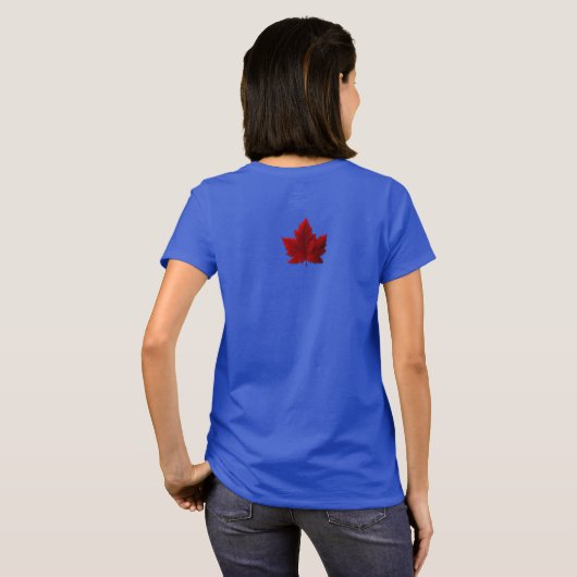Canada T-Shirts Canada Maple Leaf Shirt Organic (Achterkant volledig)