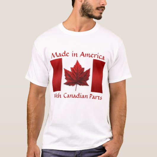 Canada T-shirts & overhemden met vlag van Canada (Voorkant)