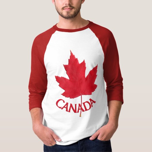 Canada T-Shirts Stencil Canada Maple Leaf Shirt (Voorkant)