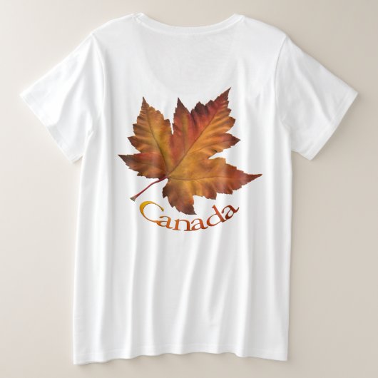 Canada T-shirts voor vrouwen en Canadese Shirten o (Design achterkant)