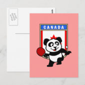 Canada Table Tennis Panda Briefkaart (Voorkant / Achterkant)