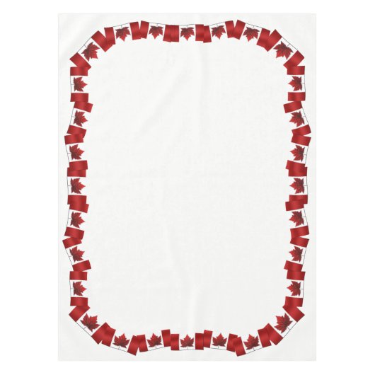 Canada Tablecloth Canada Flag Tablecloth Aanpassen Tafelkleed (Voorkant)