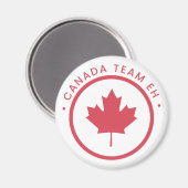 Canada Team EH Round Magnet (Voorkant / Achterkant)