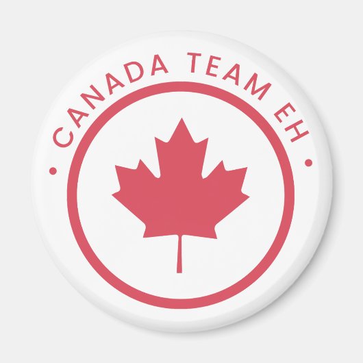 Canada Team EH Round Magnet (Voorkant)