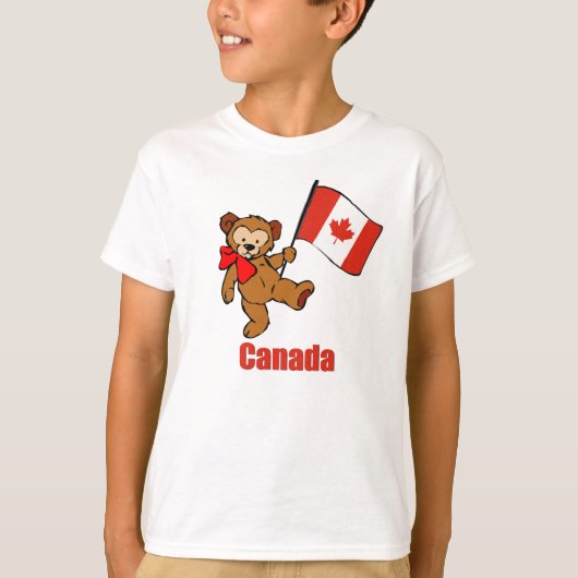 Canada Teddy Bear T-Shirt (Voorkant)