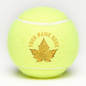 Canada Tennis Personalized Canada Tennis Balls Tennisballen (Achterkant)