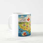 Canada theekaart koffiemok (Voorkant links)