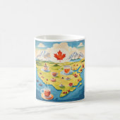 Canada theekaart koffiemok (Center)