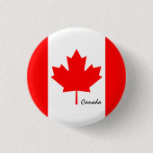 Canada-toets, patriottische Canadese vlag-mode Ronde Button 3,2 Cm (Voorkant)