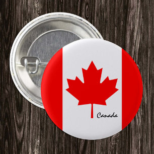 Canada-toets, patriottische Canadese vlag-mode Ronde Button 3,2 Cm