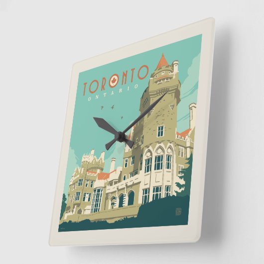 Canada | Toronto, Casa Loma Vierkante Klok (Hoek)