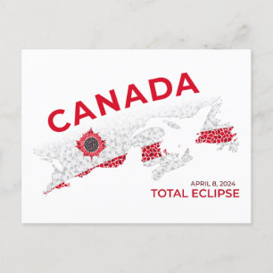 Canada Total Eclipse-Briefkaart Briefkaart