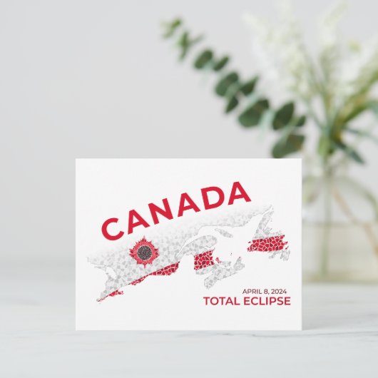 Canada Total Eclipse-Briefkaart Briefkaart (Staand voorkant)