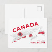 Canada Total Eclipse-Briefkaart Briefkaart (Voorkant / Achterkant)