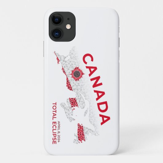 Canada Total Eclipse iPhone Case (Achterkant)