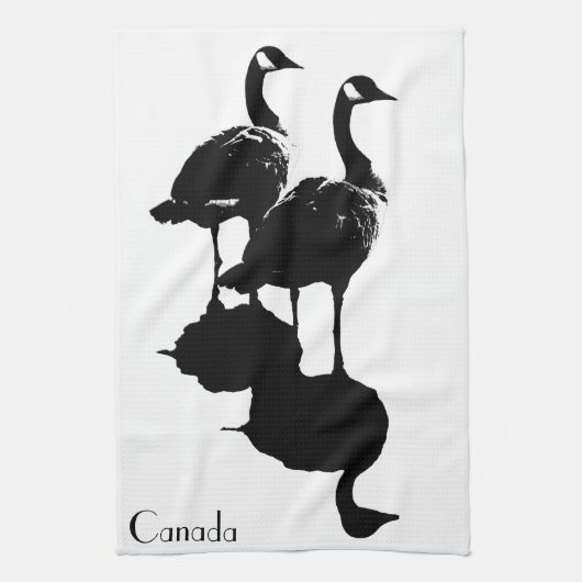 Canada Towel Aangepast Canada Goose Tea Towel Theedoek (Verticaal)