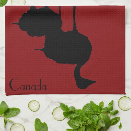 Canada Towel Aangepast Canada Goose Tea Towel Theedoek (Gevouwen)
