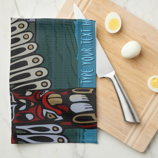 Canada Towel Aangepaste Vancouver Tea Towel Theedoek (Quarter Fold)