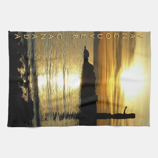 Canada Towel Native Totem Pole Vancouver Tea Towel Theedoek (Horizontaal)