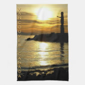 Canada Towel Native Totem Pole Vancouver Tea Towel Theedoek (Verticaal)