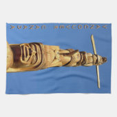 Canada Towel Native Totem Pole Vancouver Tea Towel Theedoek (Horizontaal)