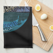 Canada Towel Native Totem Pole Vancouver Tea Towel Theedoek (Quarter Fold)