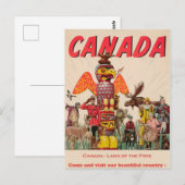 Canada Travel Briefkaart (Voorkant / Achterkant)
