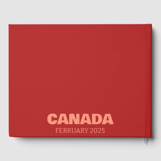 Canada travel coffee table book gastenboek (Achterkant)