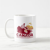 Canada Travel Landkaart Maple Leaf Koffiemok (Links)