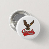 Canada Travel logo Ronde Button 3,2 Cm (Voorkant /achterkant)