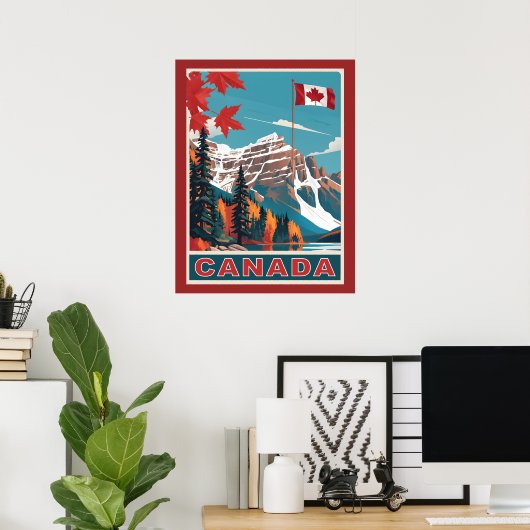 Canada Travel Poster (Thuiskantoor)