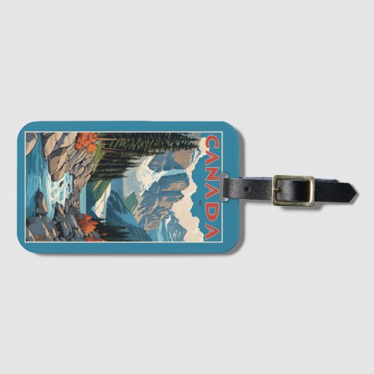 Canada Travel Poster Bagagelabel (Voorkant (horizontaal))