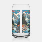 Canada Travel Poster Blikvorm Glas (Links)