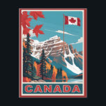 Canada Travel Poster Briefkaart<br><div class="desc">Bekijk mijn winkel voor meer Canadese objecten.</div>
