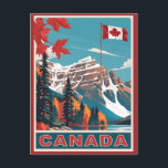 Canada Travel Poster Briefkaart<br><div class="desc">Bekijk mijn winkel voor meer Canadese objecten.</div>