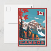 Canada Travel Poster Briefkaart (Voorkant / Achterkant)