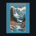 Canada Travel Poster Briefkaart<br><div class="desc">Bekijk mijn winkel voor meer Canadese objecten.</div>