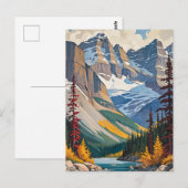 Canada Travel Poster Briefkaart (Voorkant / Achterkant)